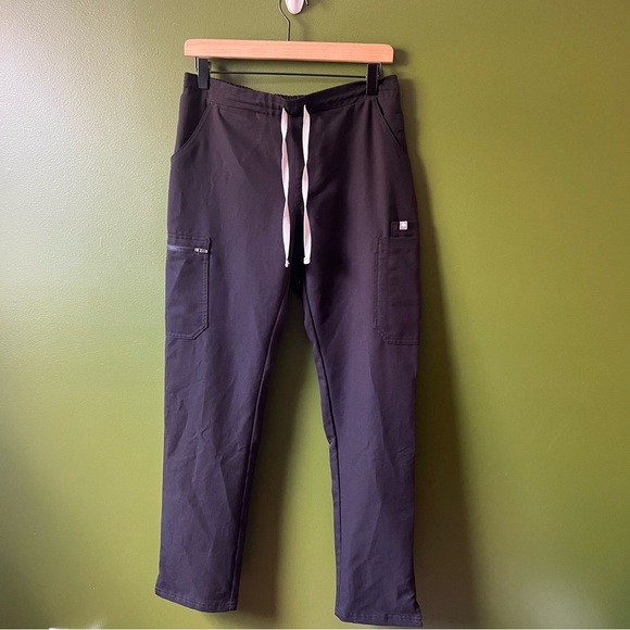 FIGS YOLA BLACK  SKINNY SCRUB PANTS SIZE SMALL - Picture 2 of 7